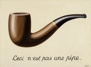 La trahison des images (Ceci n’est pas une pipe) (The Treachery of Images [This is Not a Pipe]), 1929, René Magritte. Oil on canvas. Los Angeles County Museum of Art, Los Angeles, California