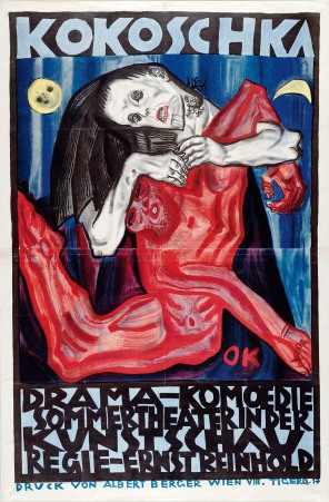 'Pietà'. Poster for the play Murderer, the Hope of Women at the Inernationale Kunstschau 1909.